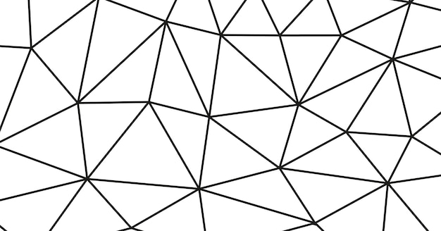 Fond triangulaire polygonale Lignes géométriques bannières texture abstraite noire Illustration vectorielle de formes simples pour la conception de cartes de présentation d'invitation