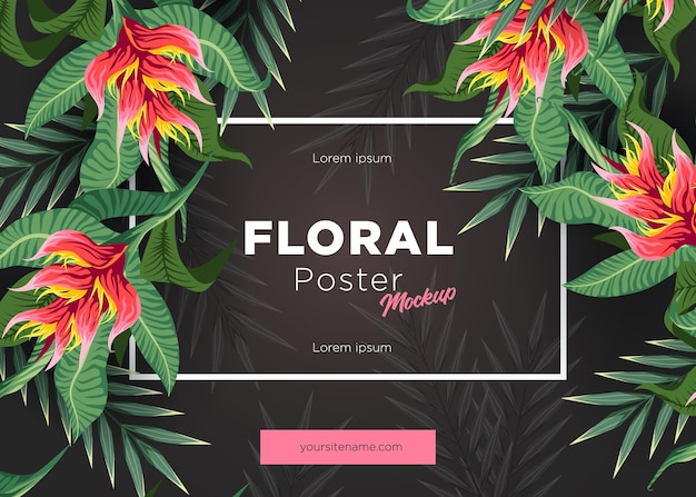 Fond Tropical Lumineux Avec Des Plantes De La Jungle Motif Exotique Avec Des Feuilles Tropicales