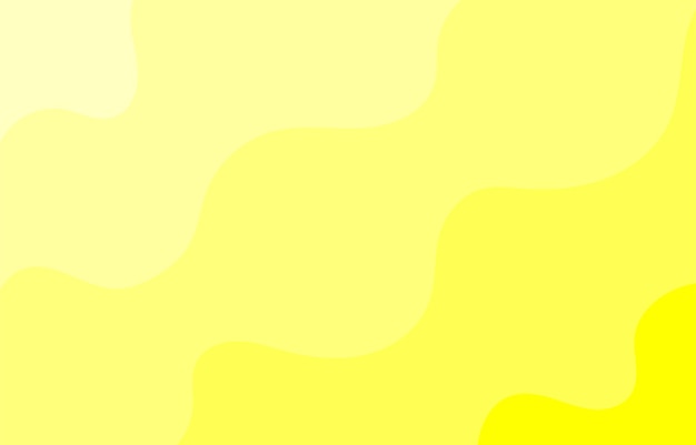 Vecteur fond de vague dégradé en couches jaunes