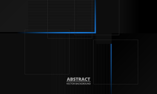 Fond De Vecteur Abstrait Entreprise élégance Gris Foncé Avec Des Lignes Bleues Et Grises