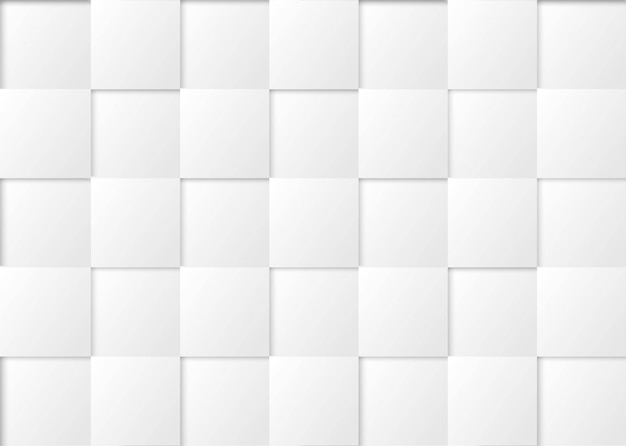 Fond de vecteur abstrait ton carré blanc et gris