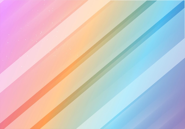 Fond de vecteur arc-en-ciel pastel moderne et fantastique
