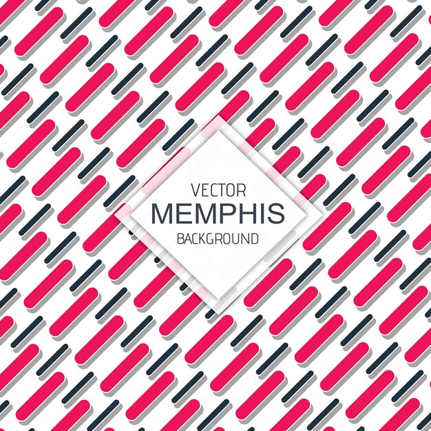 Vecteur fond de vecteur coloré de memphis