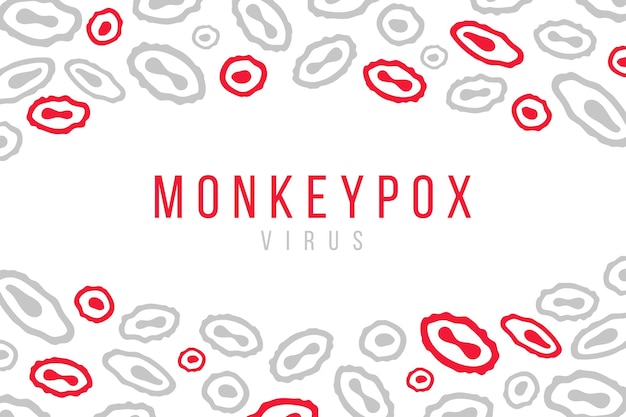 Vecteur fond de vecteur du virus monkeypox