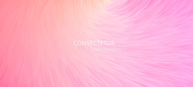 Fond de vecteur de fourrure rose abstrait