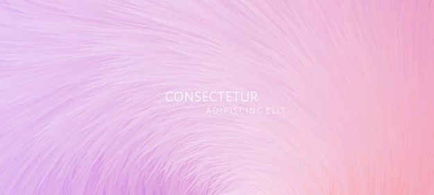 Fond de vecteur de fourrure rose tendre et violet minimaliste