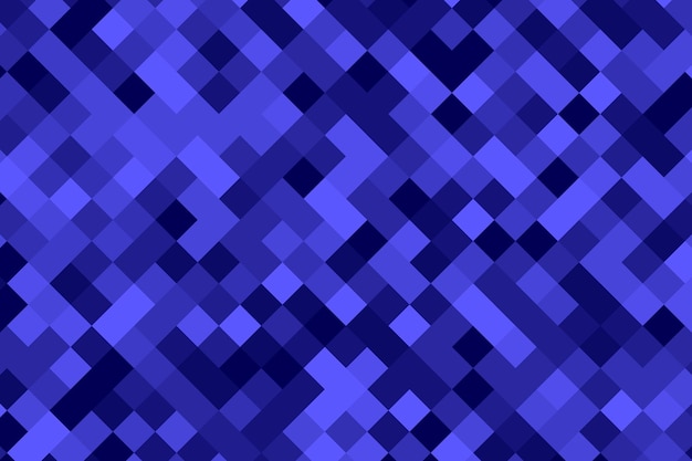 Fond de vecteur de motif pixel carré bleu