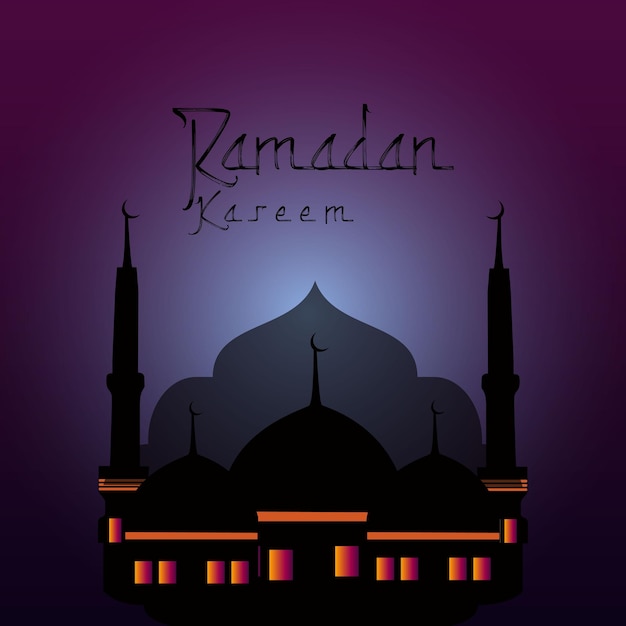 Vecteur fond de vecteur ramadan kareem