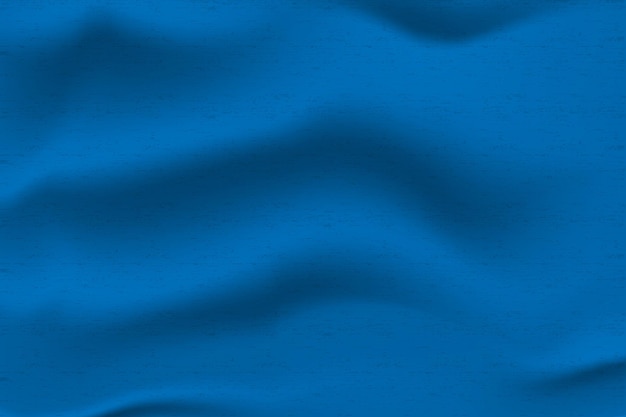 Vecteur fond de vecteur de texture de tissu froissé bleu