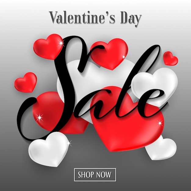 Fond de vente de la Saint-Valentin