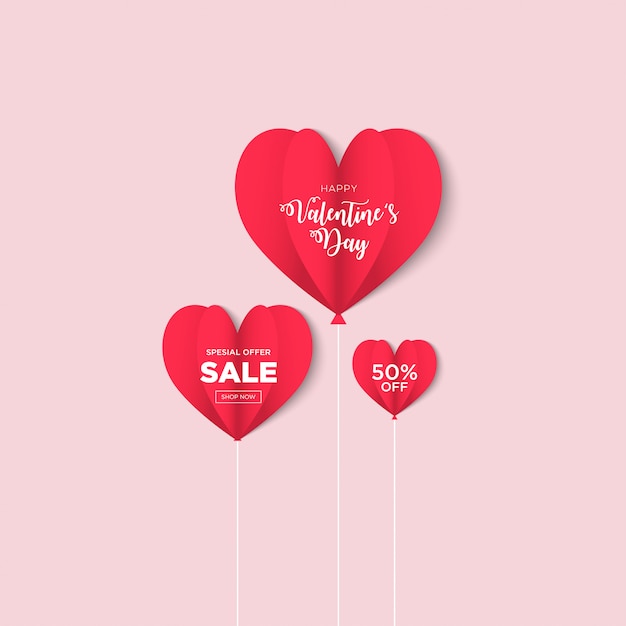 Fond de vente Saint Valentin