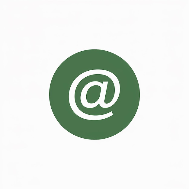 Vecteur un fond vert circulaire avec un symbole stylisé blanc au centre