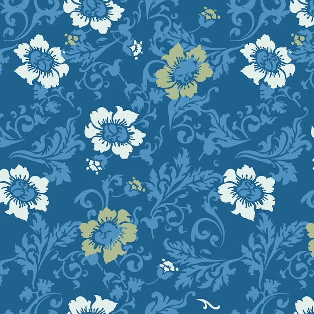 Vecteur fond vintage avec un design floral abstrait élégant et fleuri