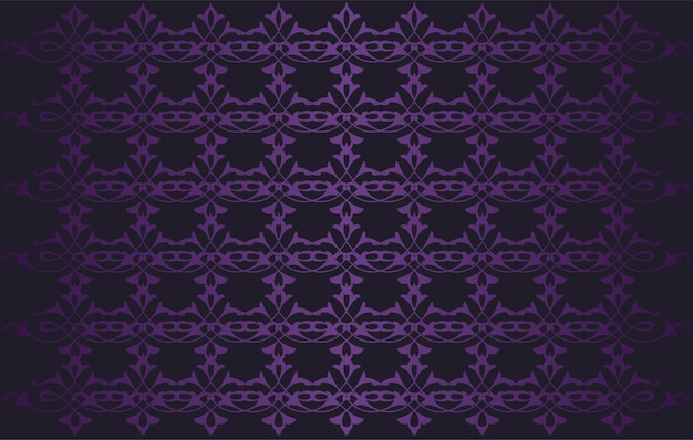 Un Fond Violet Avec Un Motif Au Milieu Et Un Dessin De Fleurs En Bas.