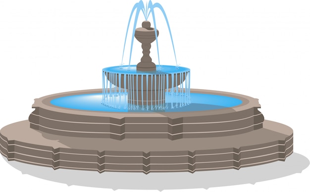 Fontaine de vecteur isolée
