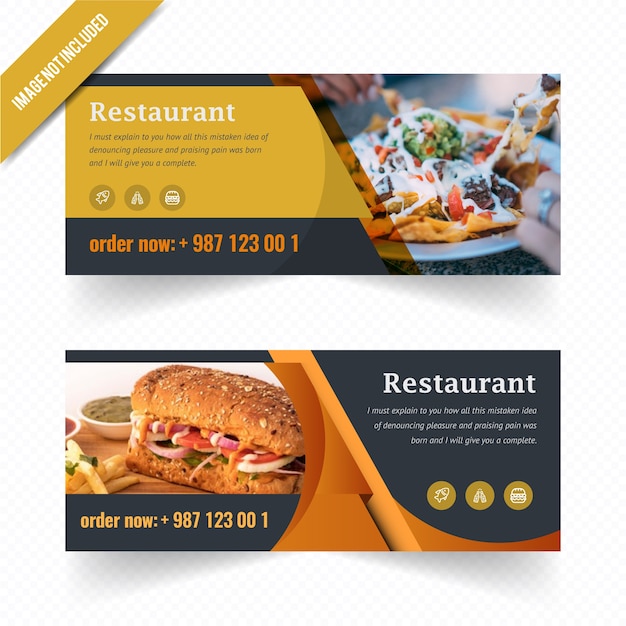 Food Web Banner Se Pour Restaurant