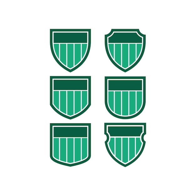 Vecteur football club flat labels set vector