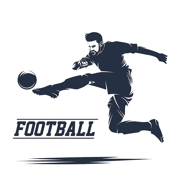 Football Et Football Logo Vecteur