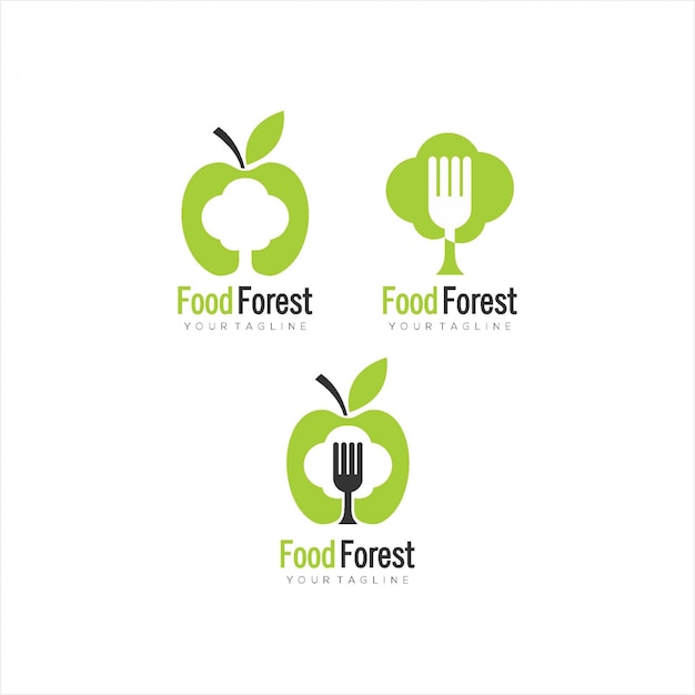 Vecteur forêt alimentaire