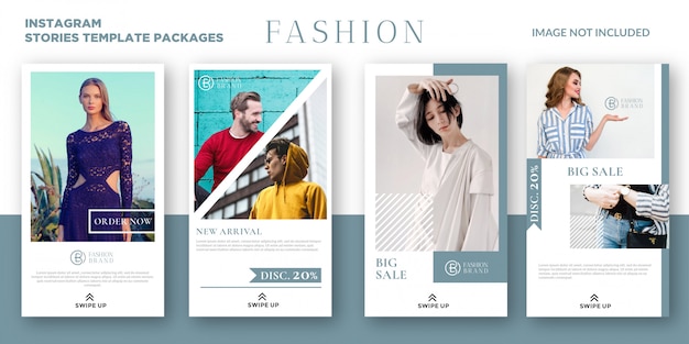 Forfaits De Modèles D'histoires Instagram De Mode
