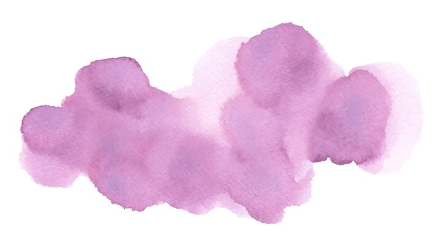 Vecteur forme abstraite de tache d'aquarelle violette.