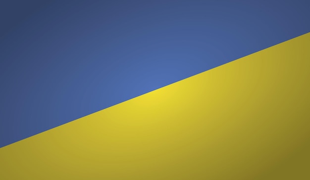 Forme d'angle du drapeau de l'Ukraine