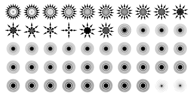 Forme d'étincelles et forme de flocons de feu 50 Set