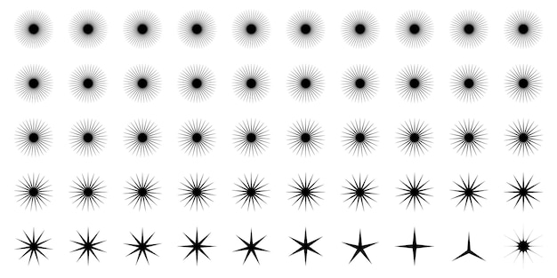 Forme d'étincelles et forme de flocons de feu 50 Set