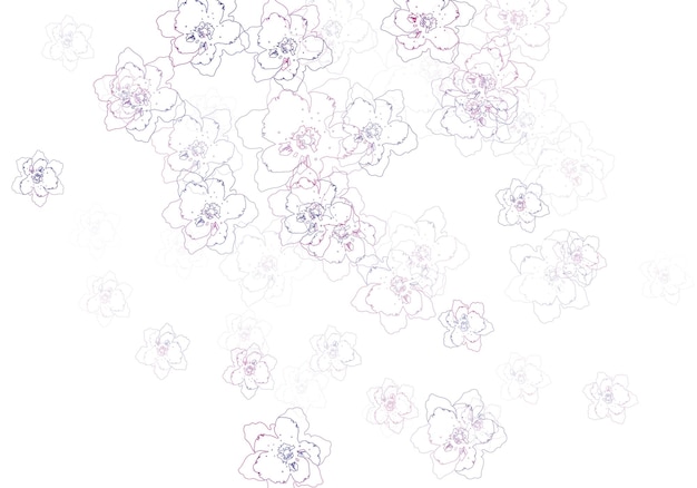 Forme De Fleur Bleue Et Violette Abstraite Sur Fond Blanc Illustration Vectorielle Abstrait