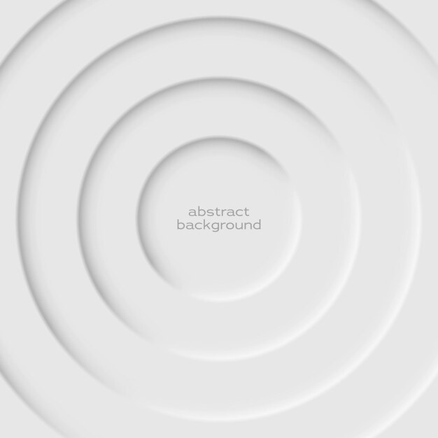 Forme de fond géométrique abstract vector de cercles avec ombre et lumière
