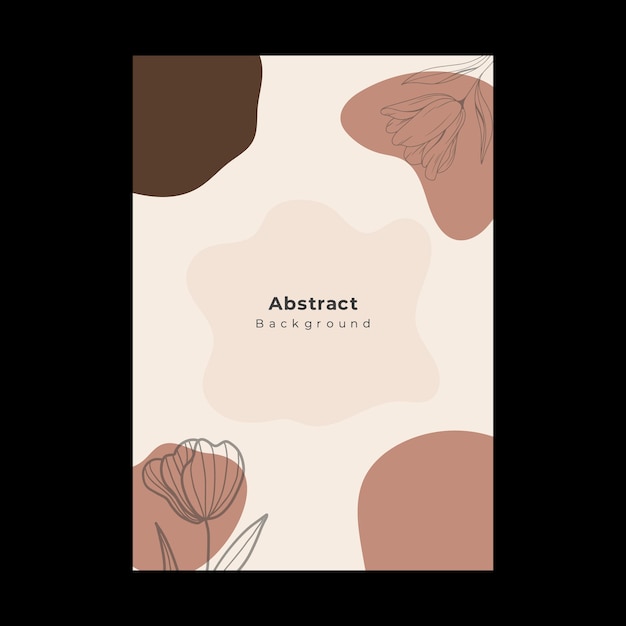 Vecteur formes abstraites couverture brochure flyer modèle portrait fond