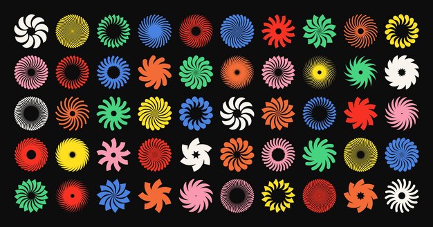 Les formes géométriques brutales symbolisent des éléments et des formes simples et primitives Bauhaus design rétro à la mode
