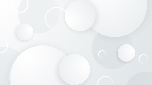 Formes géométriques modernes fond blanc et gris concept de décoration design pour la mise en page Web affiche bannière application fond présentation commerciale et modèle de médias sociaux