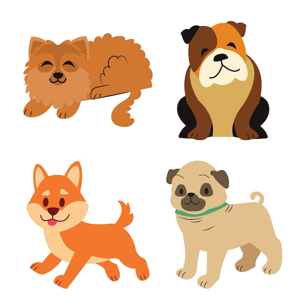 Formes de remplissage plat et propre pour animaux de compagnie de chien