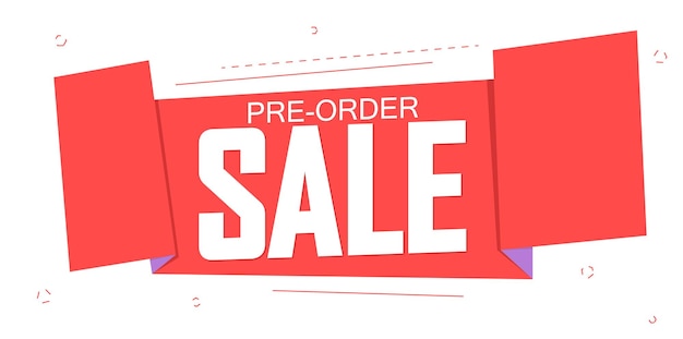 Formule de conception d'affiche de remise de pré-commande Banner d'achat promotionnel