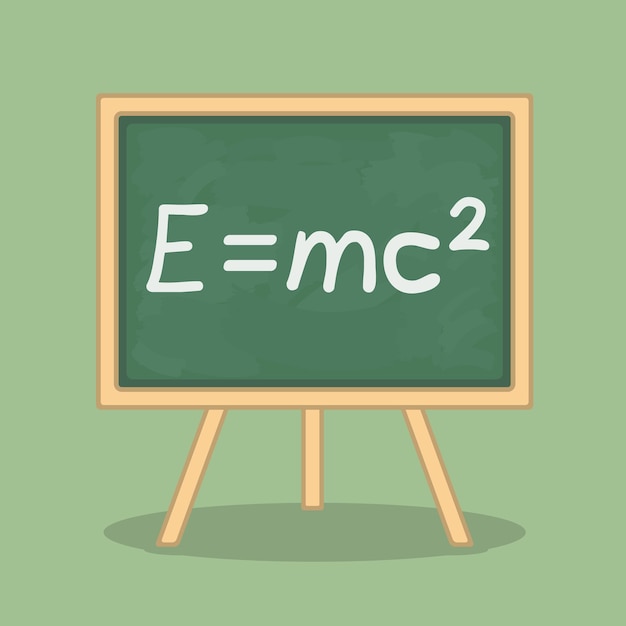 Formule de l'énergie sur le tableau vectoriel eps10 illustration