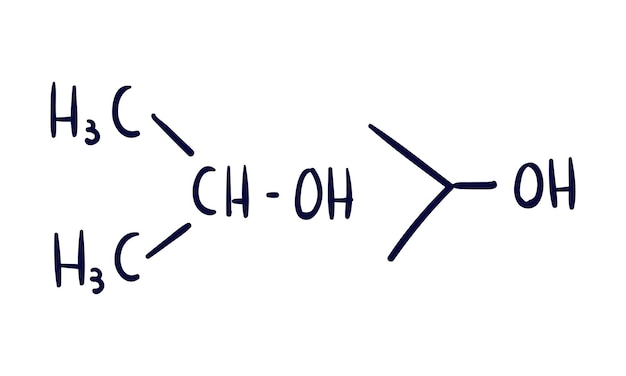 Formule Scientifique Vectorielle Dessinée à La Main