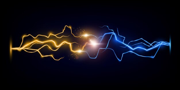 Foudre Vs Coup De Foudre énergie Bleue Et Orange