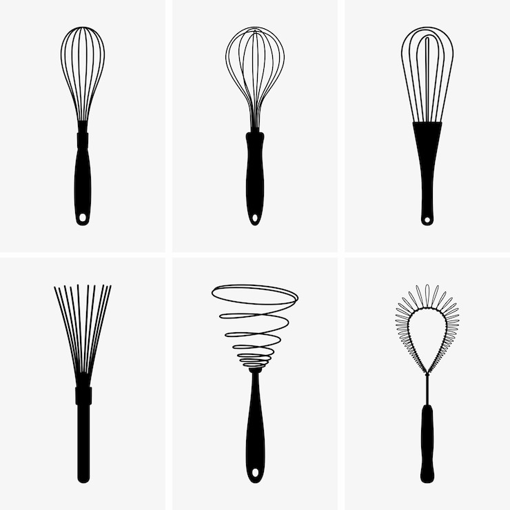 Vecteur fouets de cuisine