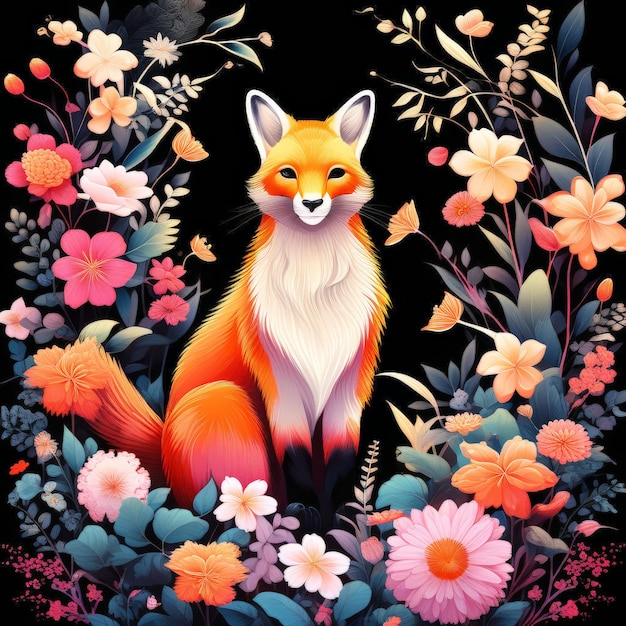 Vecteur fox animal fox illustrationfox animal fox illustration