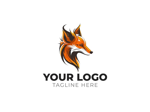 Vecteur fox head logo vector pour une marque intelligente et agile