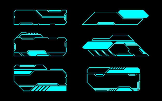 Frame Set Technologie Future Interface Hud.