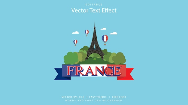 France Texte Modifiable