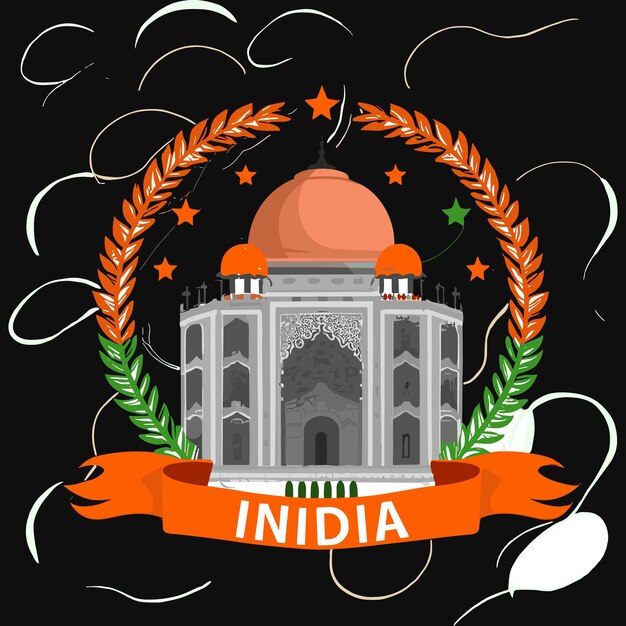 Vecteur free vector design pour la fête de la république de l'inde