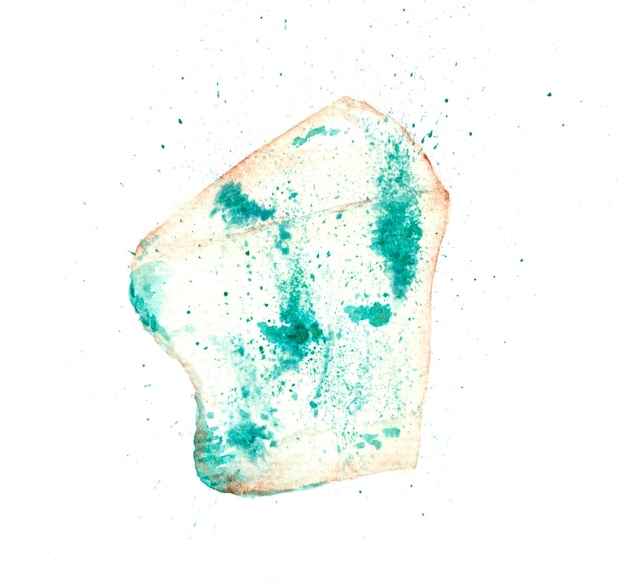 Vecteur fromage bleu aquarelle