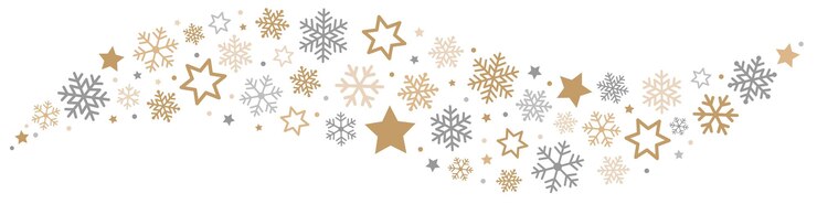 Vecteur frontière des flocons de neige et des étoiles