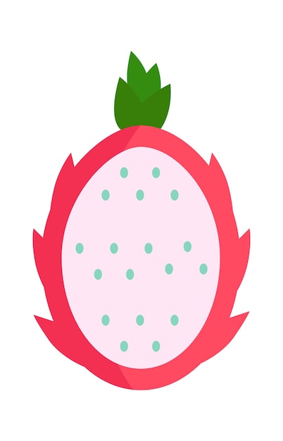 Fruit Du Dragon Pitaya Illustration Vectorielle D'aliments Sains