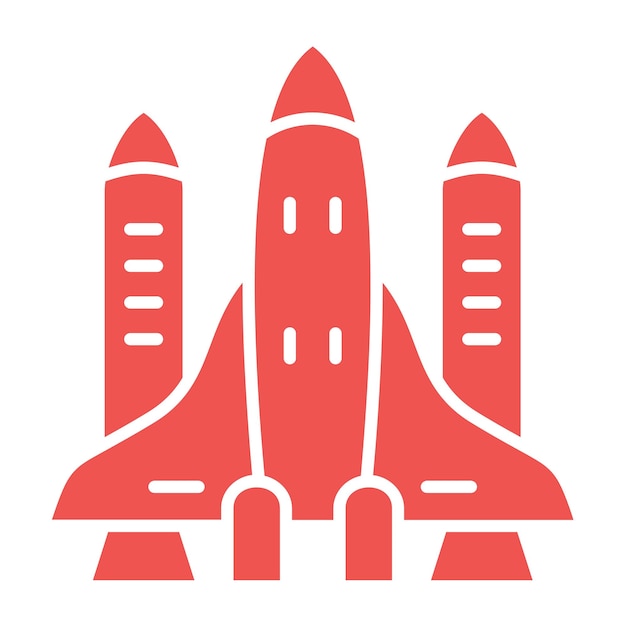 une fusée rouge avec un fond rouge qui dit pilote
