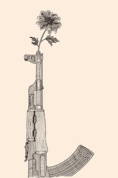 Fusil Avec Fleur