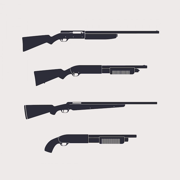 Fusils de chasse, fusils de chasse, carabine, isolés